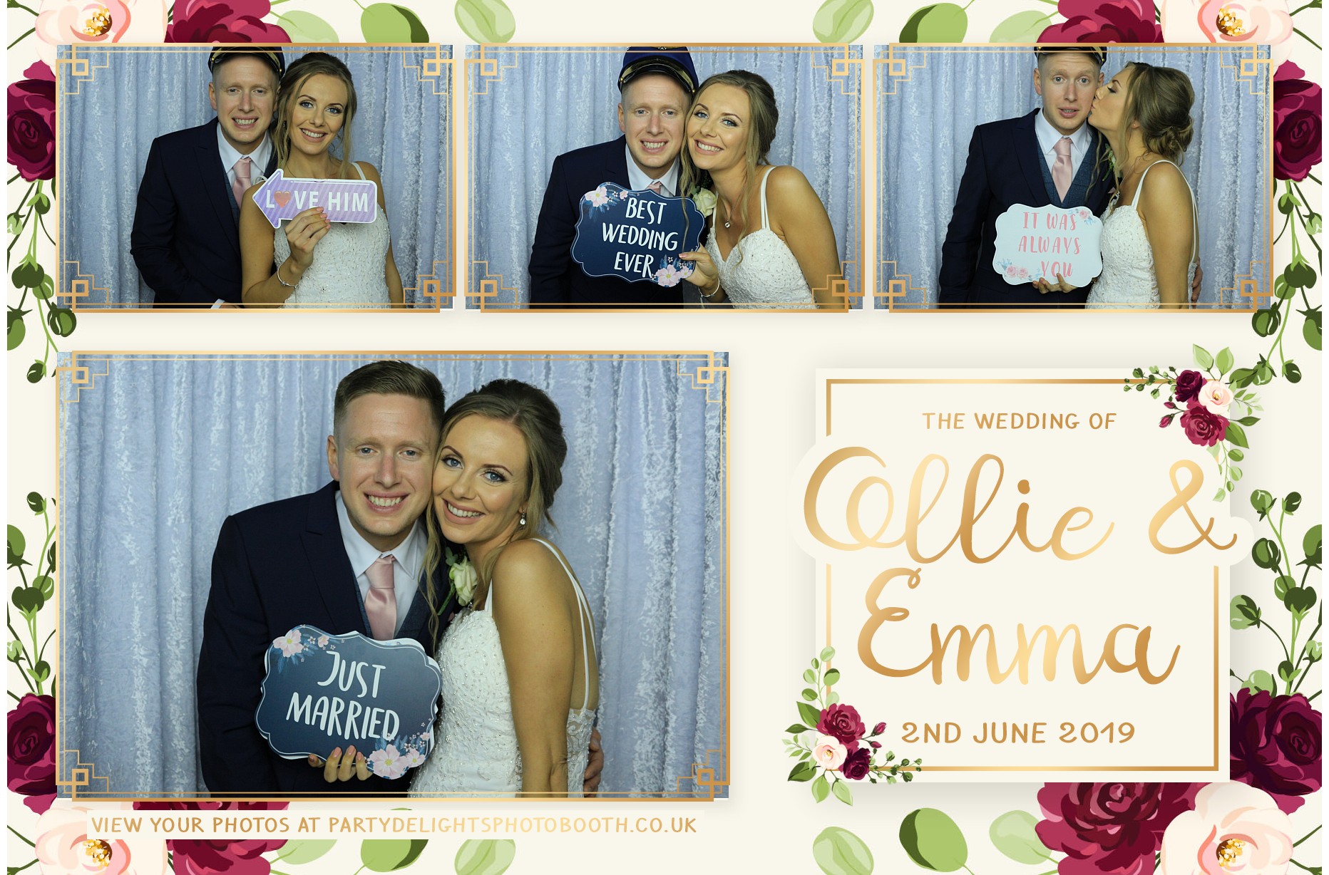 Ollie and Emma’s Wedding - Prints | View more photos from the event at gallery.partydelightsphotobooth.co.uk/u/PartyDelightsPhotoBooth/Ollie-and-Emma’s-Wedding-Prints